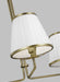 Myhouse Lighting Visual Comfort Studio - LC1173TWB - Three Light Chandelier - Esther - Time Worn Brass