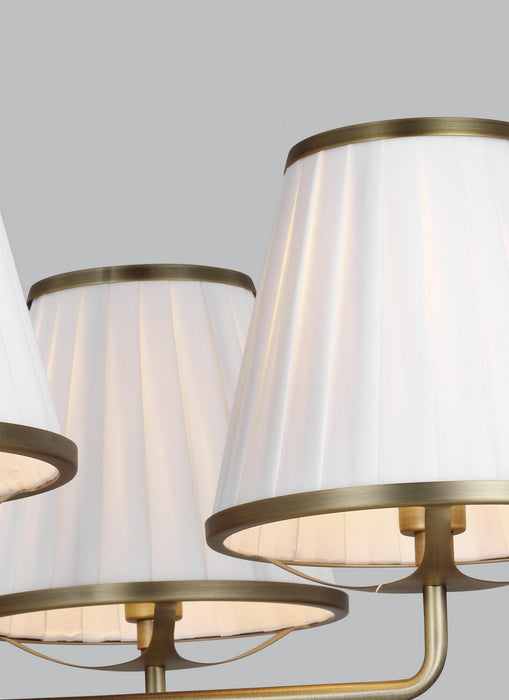 Myhouse Lighting Visual Comfort Studio - LC1185TWB - Five Light Chandelier - Esther - Time Worn Brass