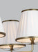 Myhouse Lighting Visual Comfort Studio - LC1185TWB - Five Light Chandelier - Esther - Time Worn Brass