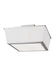 Myhouse Lighting Visual Comfort Studio - LF1044PN - Four Light Flush Mount - Esther - Polished Nickel