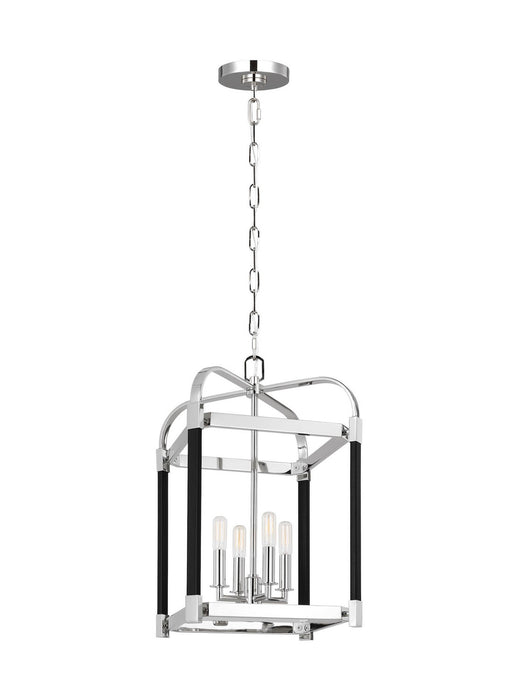 Myhouse Lighting Visual Comfort Studio - LC1134PN - Four Light Lantern - Hadley - Polished Nickel