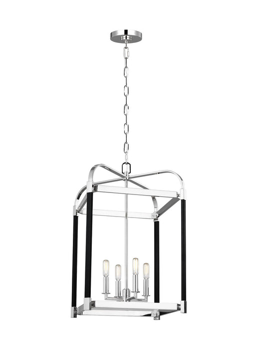 Myhouse Lighting Visual Comfort Studio - LC1144PN - Four Light Lantern - Hadley - Polished Nickel