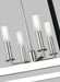 Myhouse Lighting Visual Comfort Studio - LC1144PN - Four Light Lantern - Hadley - Polished Nickel