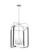 Myhouse Lighting Visual Comfort Studio - LC1156PN - Six Light Lantern - Hadley - Polished Nickel