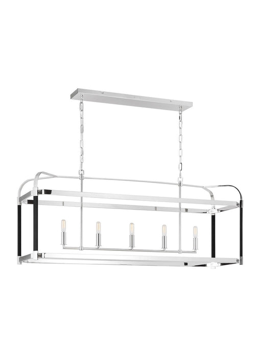 Myhouse Lighting Visual Comfort Studio - LC1165PN - Five Light Chandelier - Hadley - Polished Nickel