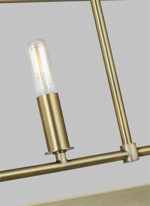 Myhouse Lighting Visual Comfort Studio - LC1165TWB - Five Light Chandelier - Hadley - Time Worn Brass