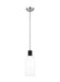 Myhouse Lighting Visual Comfort Studio - LP1071PNMG - One Light Pendant - Hadley - Polished Nickel