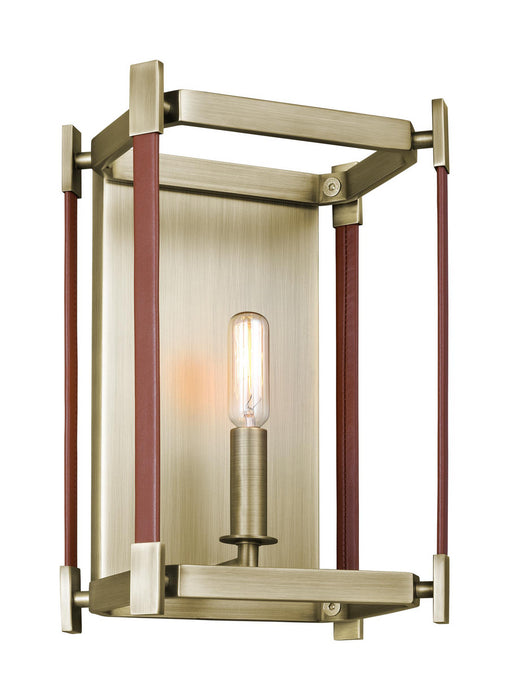 Myhouse Lighting Visual Comfort Studio - LW1061TWB - One Light Wall Sconce - Hadley - Time Worn Brass