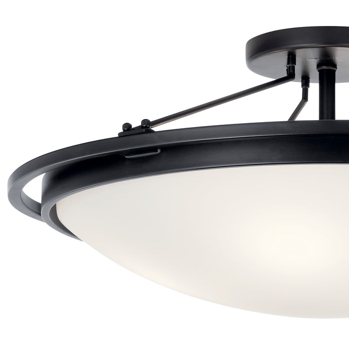 Myhouse Lighting Kichler - 42025BK - Four Light Semi Flush Mount - No Family - Black