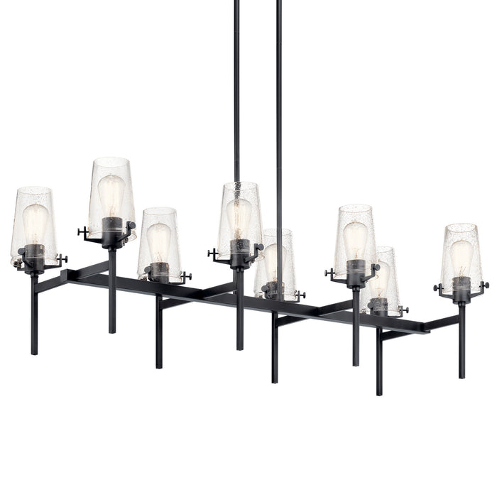 Myhouse Lighting Kichler - 43696BK - Eight Light Linear Chandelier - Alton - Black