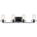 Myhouse Lighting Kichler - 45298BK - Four Light Bath - Alton - Black