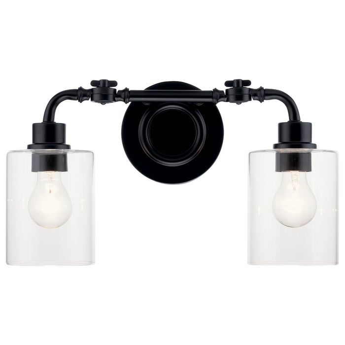 Myhouse Lighting Kichler - 45665BK - Two Light Bath - Gunnison - Black