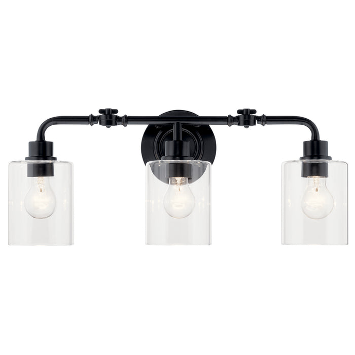 Myhouse Lighting Kichler - 45666BK - Three Light Bath - Gunnison - Black