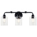 Myhouse Lighting Kichler - 45666BK - Three Light Bath - Gunnison - Black