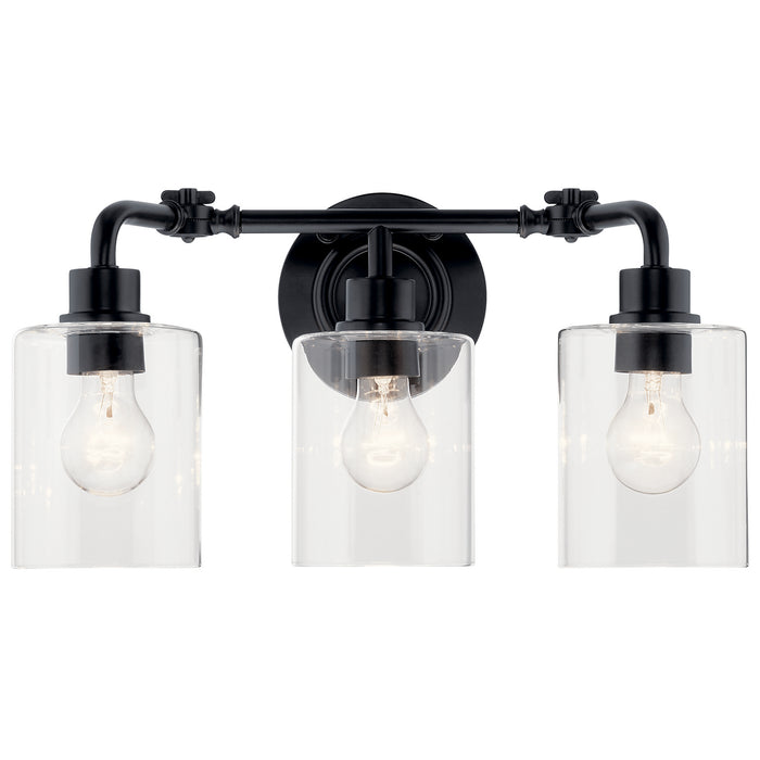 Myhouse Lighting Kichler - 45666BK - Three Light Bath - Gunnison - Black