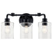 Myhouse Lighting Kichler - 45666BK - Three Light Bath - Gunnison - Black