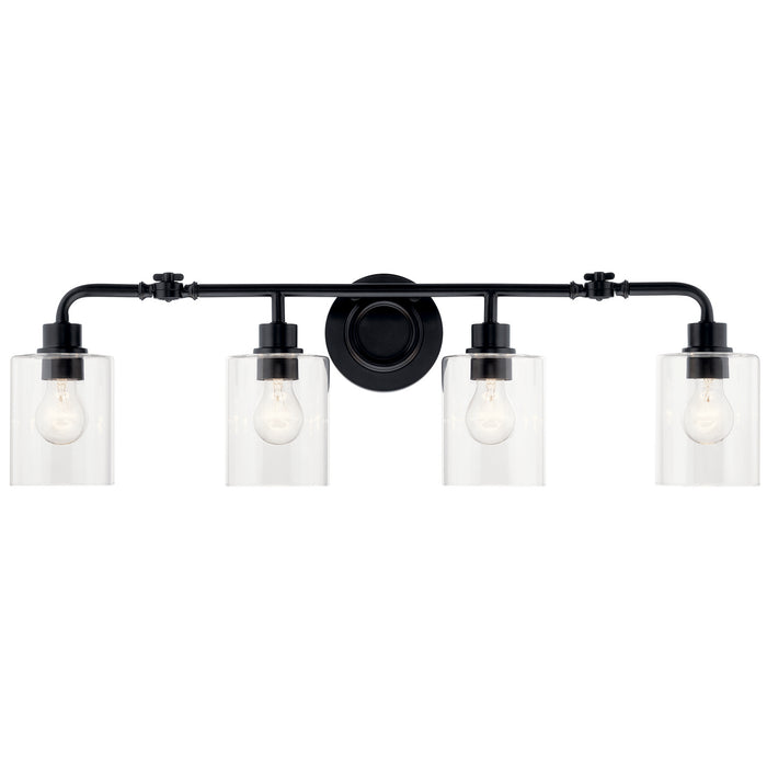 Myhouse Lighting Kichler - 45667BK - Four Light Bath - Gunnison - Black