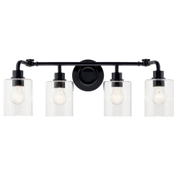 Myhouse Lighting Kichler - 45667BK - Four Light Bath - Gunnison - Black