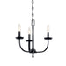 Myhouse Lighting Kichler - 52383BK - Three Light Mini Chandelier - Kennewick - Black