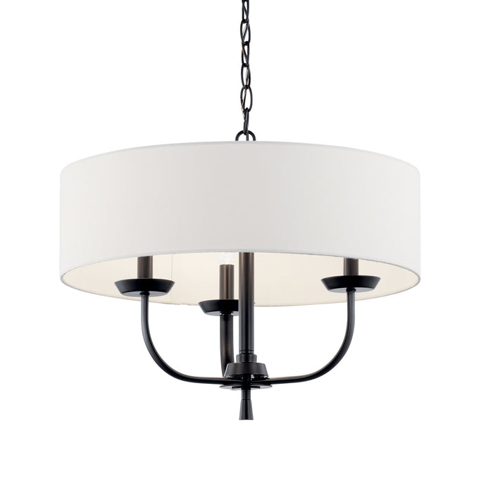 Myhouse Lighting Kichler - 52384BK - Three Light Chandelier - Kennewick - Black