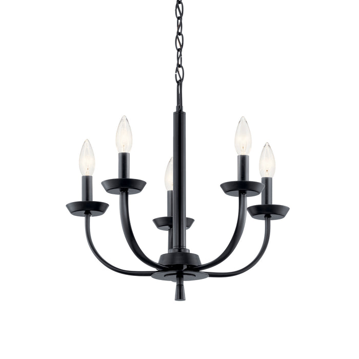 Myhouse Lighting Kichler - 52385BK - Five Light Chandelier - Kennewick - Black