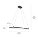 Myhouse Lighting Kichler - 84312MBK - LED Chandelier - Koloa - Matte Black