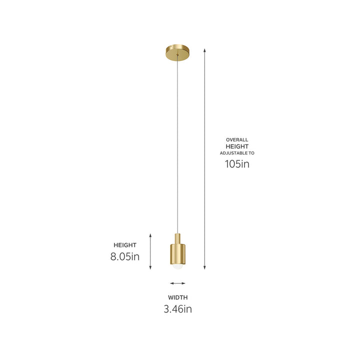 Myhouse Lighting Kichler - 84324CG - LED Pendant - Keele - Champagne Gold