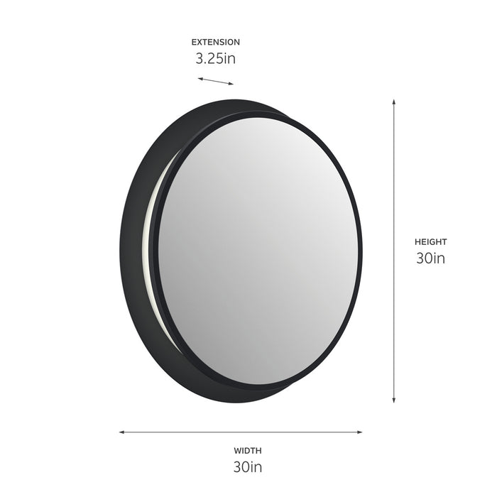 Myhouse Lighting Kichler - 86004MBK - LED Mirror - Chennai - Matte Black