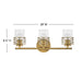 Myhouse Lighting Hinkley - 50263LCB - LED Vanity - Della - Lacquered Brass