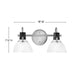 Myhouse Lighting Hinkley - 51112CM - LED Vanity - Argo - Chrome