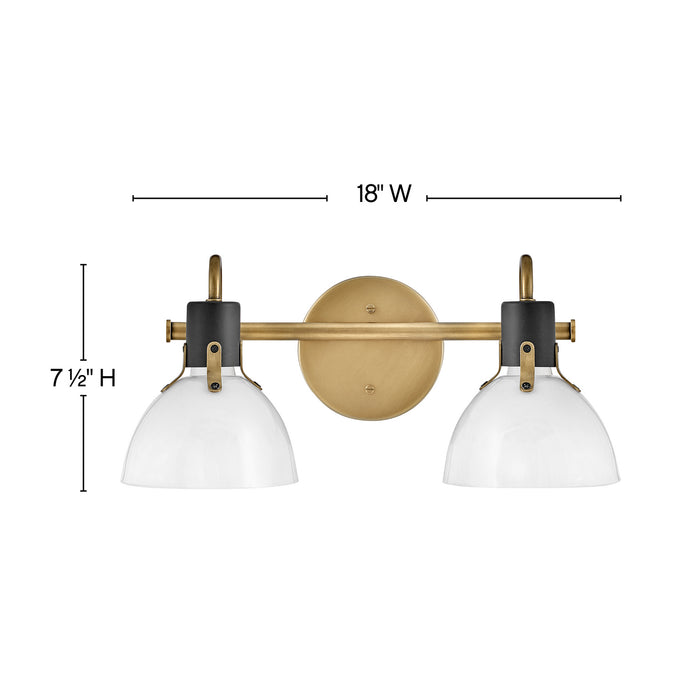 Myhouse Lighting Hinkley - 51112HB - LED Vanity - Argo - Heritage Brass