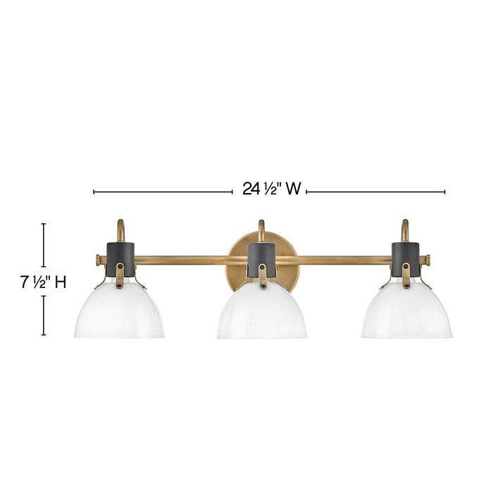 Myhouse Lighting Hinkley - 51113HB - LED Vanity - Argo - Heritage Brass