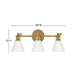 Myhouse Lighting Hinkley - 51183HB - LED Vanity - Arti - Heritage Brass