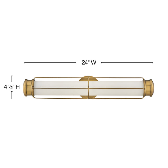 Myhouse Lighting Hinkley - 54302HB - LED Wall Sconce - Saylor - Heritage Brass