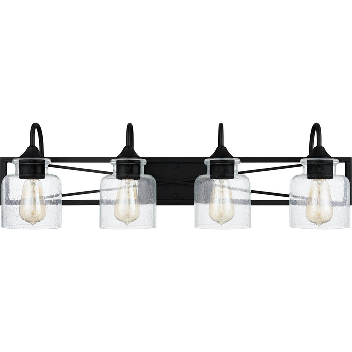 Myhouse Lighting Quoizel - BART8632MBK - Four Light Bath - Bartley - Matte Black