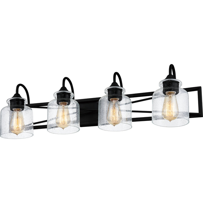 Myhouse Lighting Quoizel - BART8632MBK - Four Light Bath - Bartley - Matte Black