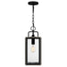 Myhouse Lighting Quoizel - BRAM1907MBK - One Light Outdoor Hanging Lantern - Bramshaw - Matte Black