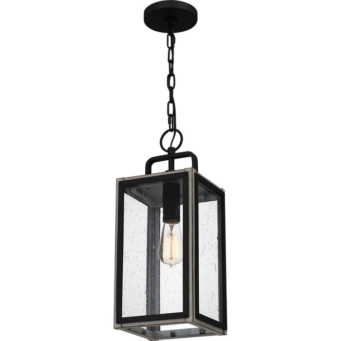 Myhouse Lighting Quoizel - BRAM1907MBK - One Light Outdoor Hanging Lantern - Bramshaw - Matte Black