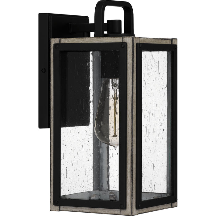 Myhouse Lighting Quoizel - BRAM8405MBK - One Light Outdoor Wall Mount - Bramshaw - Matte Black