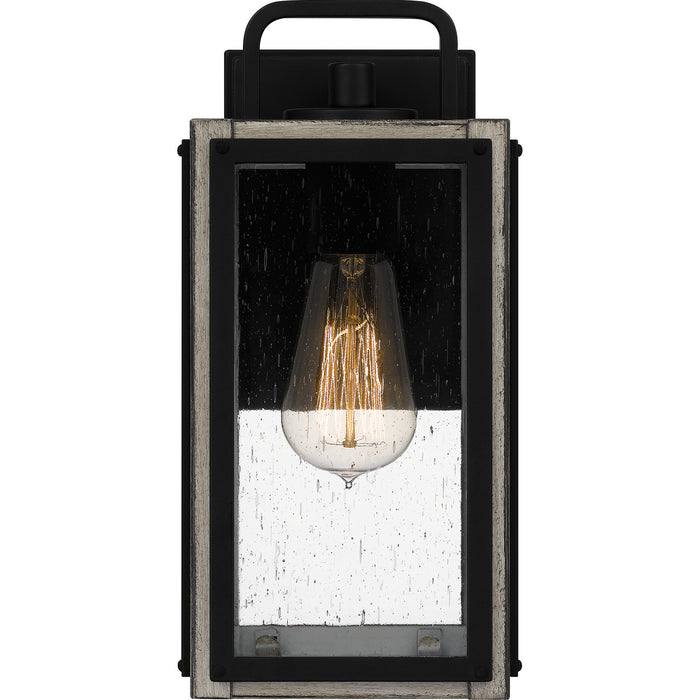 Myhouse Lighting Quoizel - BRAM8405MBK - One Light Outdoor Wall Mount - Bramshaw - Matte Black