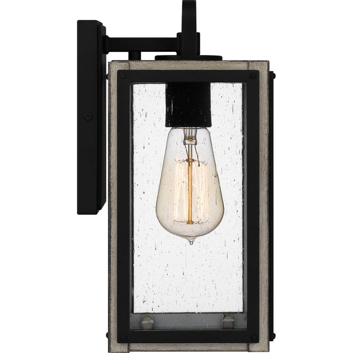 Myhouse Lighting Quoizel - BRAM8405MBK - One Light Outdoor Wall Mount - Bramshaw - Matte Black