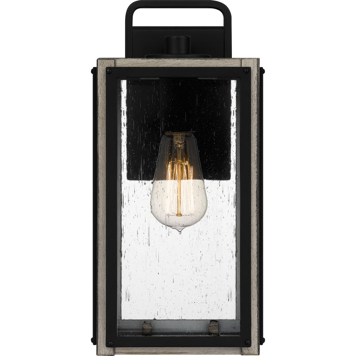 Myhouse Lighting Quoizel - BRAM8406MBK - One Light Outdoor Wall Mount - Bramshaw - Matte Black