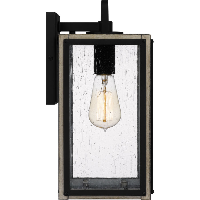 Myhouse Lighting Quoizel - BRAM8406MBK - One Light Outdoor Wall Mount - Bramshaw - Matte Black