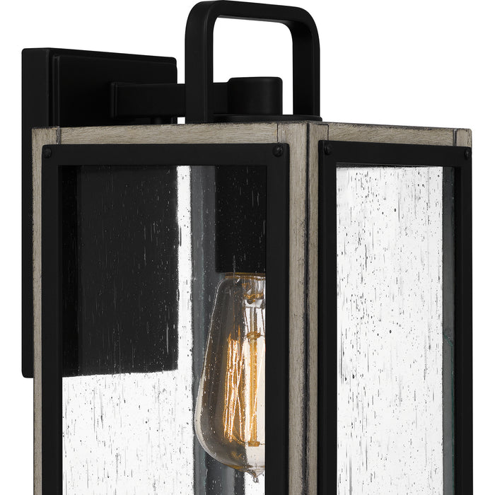 Myhouse Lighting Quoizel - BRAM8406MBK - One Light Outdoor Wall Mount - Bramshaw - Matte Black