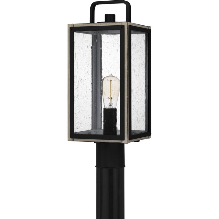 Myhouse Lighting Quoizel - BRAM9007MBK - One Light Outdoor Post Mount - Bramshaw - Matte Black