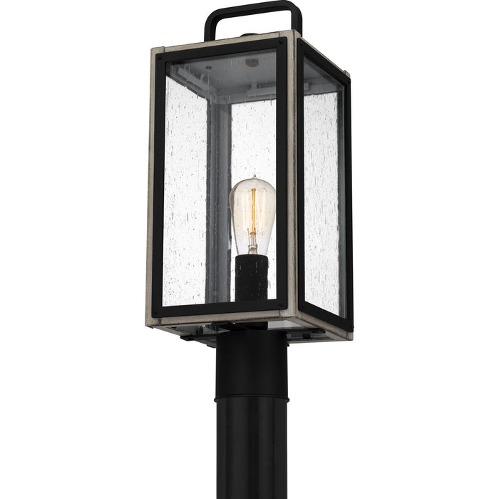 Myhouse Lighting Quoizel - BRAM9007MBK - One Light Outdoor Post Mount - Bramshaw - Matte Black