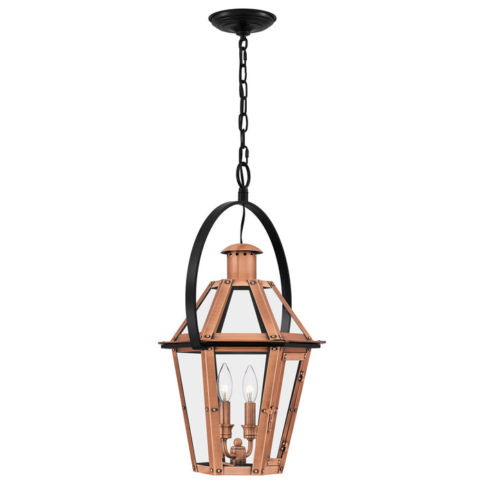 Myhouse Lighting Quoizel - BURD1916AC - Two Light Outdoor Hanging Lantern - Burdett - Aged Copper