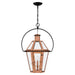 Myhouse Lighting Quoizel - BURD1918AC - Three Light Outdoor Hanging Lantern - Burdett - Aged Copper