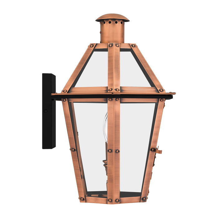 Myhouse Lighting Quoizel - BURD8413AC - Two Light Outdoor Wall Lantern - Burdett - Aged Copper