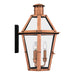 Myhouse Lighting Quoizel - BURD8415AC - Three Light Outdoor Wall Lantern - Burdett - Aged Copper